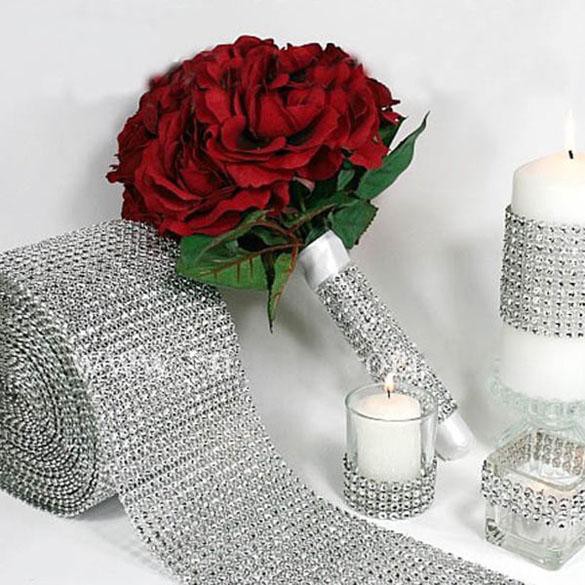 Cuộn vải lưới kiểu kim cương nhân tạo độc đáo tiện dụng
