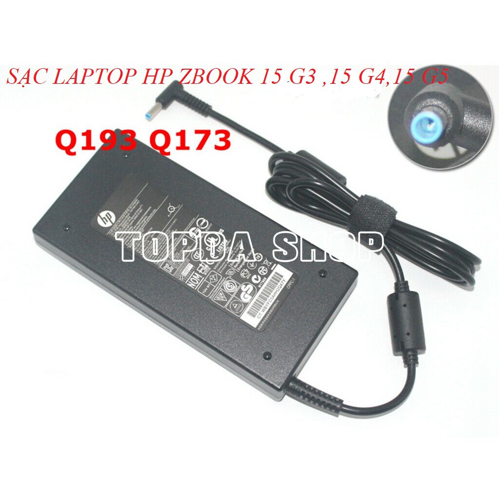 SẠC LAPTOP HP ZBOOK 15 G3 ,15 G4,15 G5 (19.5v-7.7a-150w) Chân Kim Nhỏ - CHân Xanh