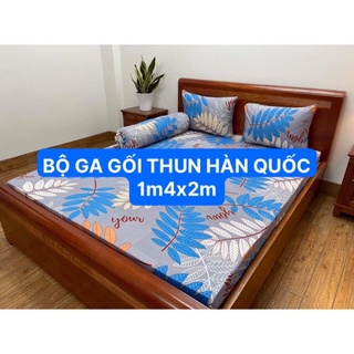 Giá sỉ bộ ga gối 4 món thun lạnh hàn quốc 1m4x2m nệm 3-15cm