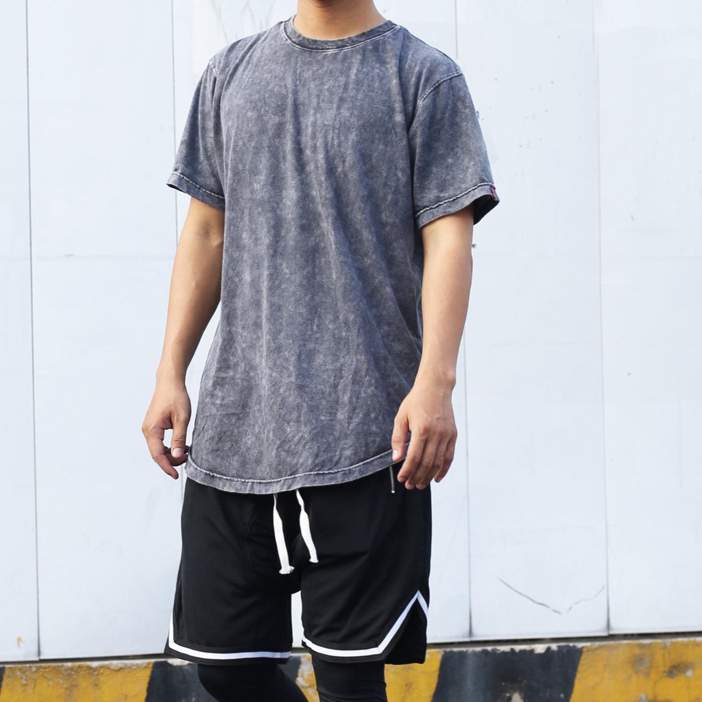 Áo Thun Cotton Cao Cấp Ngắn Tay Unisex, Chất Wash Đẹp Co Giãn Tốt, Mỏng Nhẹ Thoải Mái, Vạt Bầu Trơn Cá Tính Thời Thượng | BigBuy360 - bigbuy360.vn