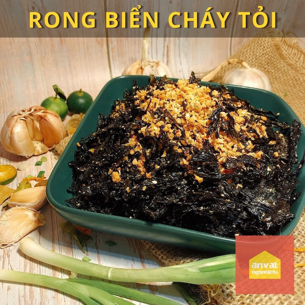 150G RONG BIỂN CHÁY TỎI - ÍT DẦU NHIỀU TỎI THƠM GIÒN