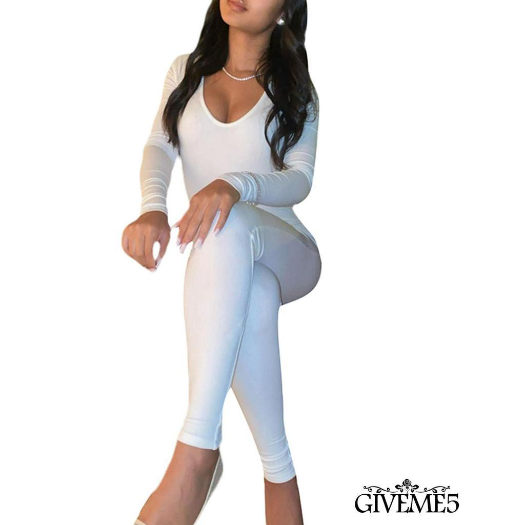 Áo liền quần Nữ Tay Dài Thời Trang Quyến Rũ