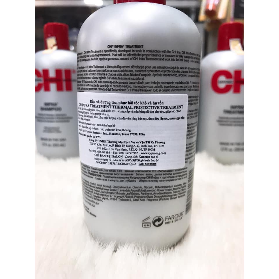 (355ML) DẦU GỘI - DẦU XÃ CHI INFRA DƯỠNG ẨM CHO TÓC KHÔ HƯ MADE IN THE USA