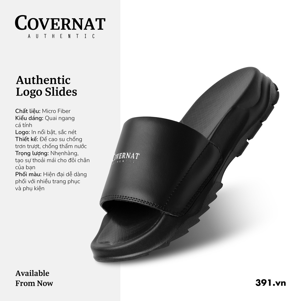 Dép cao cấp unisex covernat ĐEN TRẮNG FULL đế cao 4cm