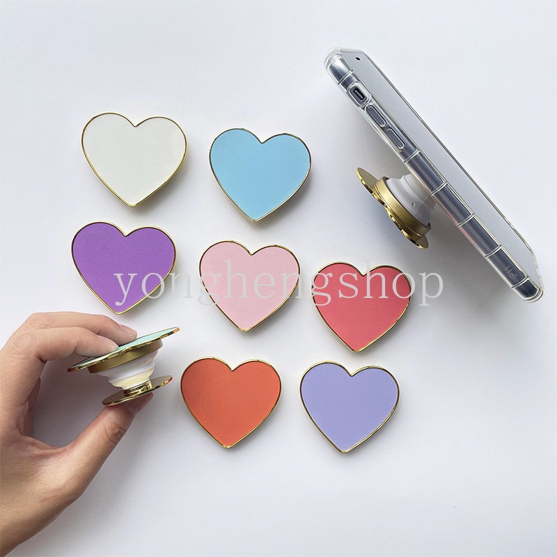 Giá Đỡ Điện Thoại Dạng Nhẫn Hình Trái Tim Xinh Xắn