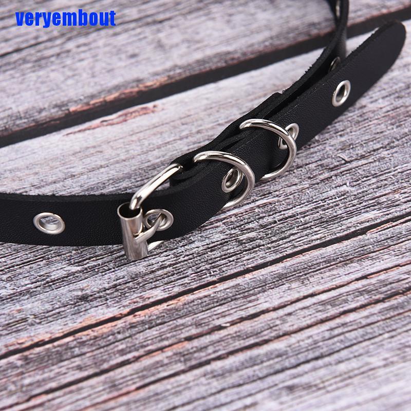 Vòng Cổ Choker Da Phong Cách Gothic Punk Quyến Rũ Cho Nữ