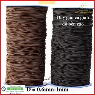 Dây thun xâu chuỗi, vòng-dây gân xâu hạt chuỗi 0.6-1mm độ co giãn cao, bền