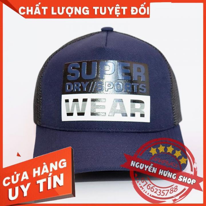Mũ Lưỡi Trai Supper Wear Lưới Xanh Đen Trẻ Trung Năng Động