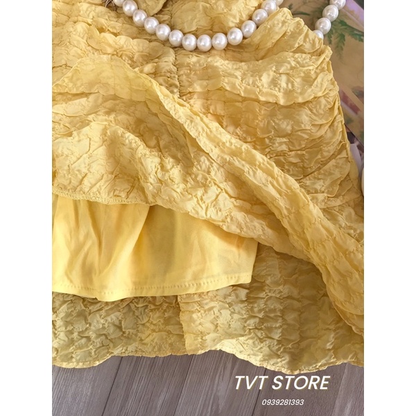 SÉT ÁO NHÚNG TAY BỒNG KÈM CHÂN VÁY