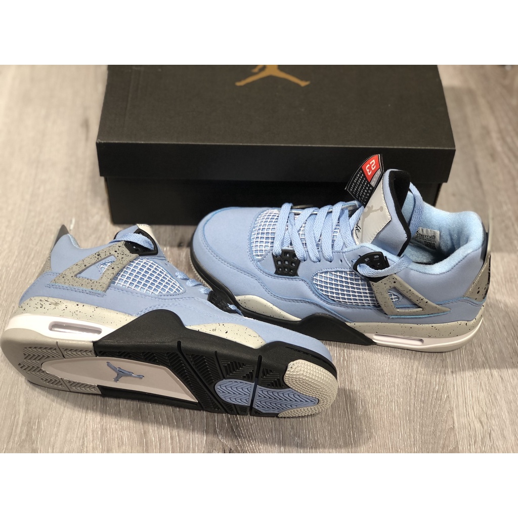 Giày Thể Thao , Sneaker Jordan 4 University Blue