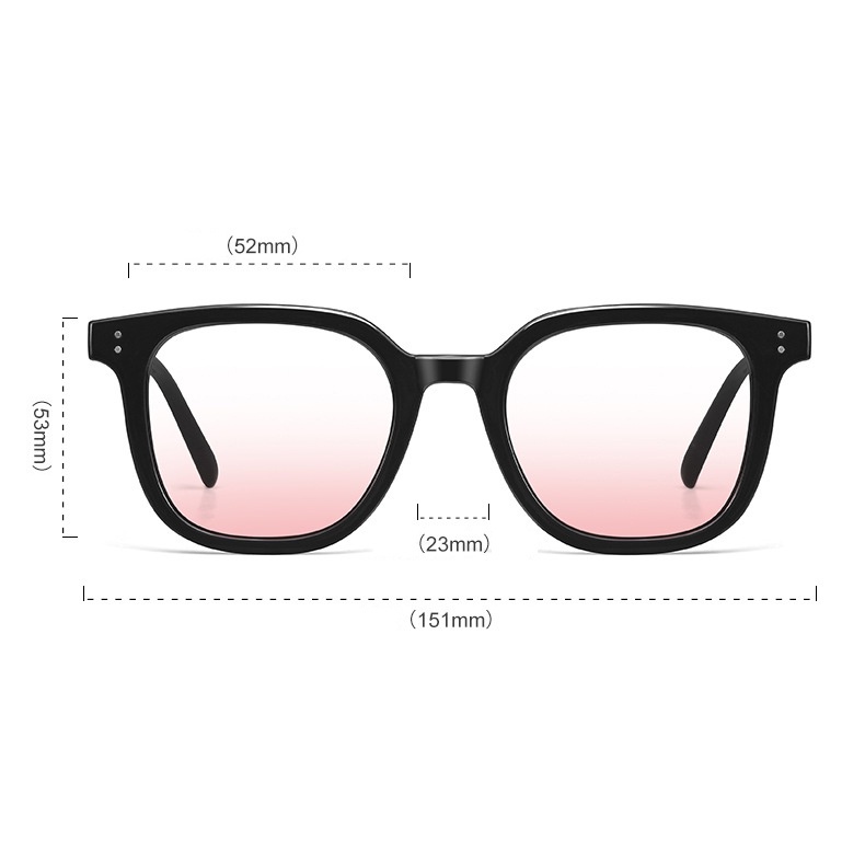 Mắt kính râm mát nữ chữ V gọng kính vuông màu sắc thời trang đẹp cá tính, đi biển, chụp ảnh kỷ yếu [ MÃ C807 - KÍNH ]