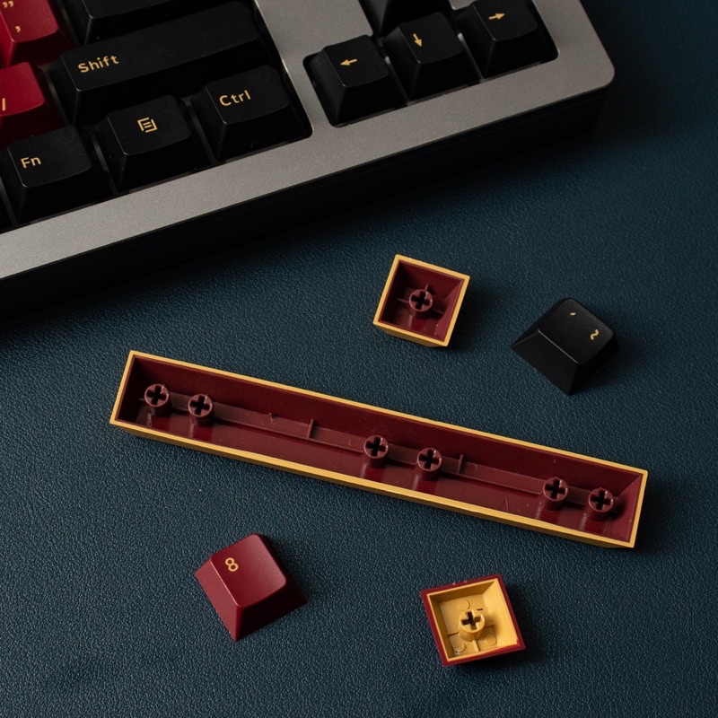 Keycap Red Samurai Cherry Double Shot, keycap Cherry bàn phím cơ nhiều nút cân nhiều layout - Mitoby Studio