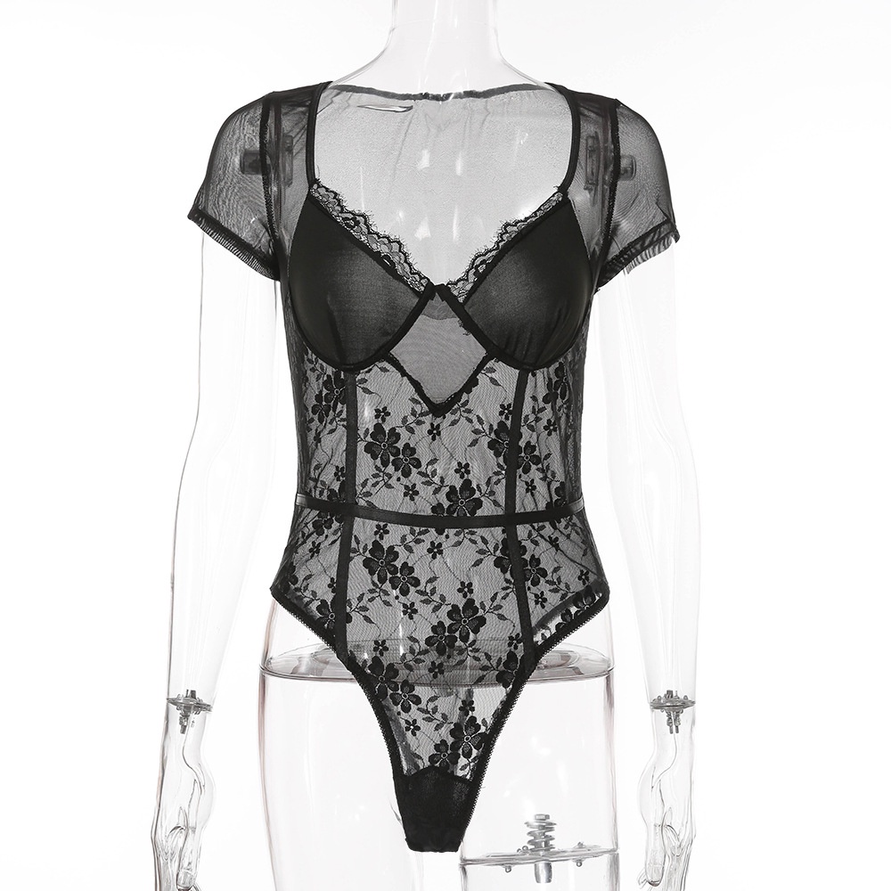 Áo Liền Quần Nữ Cộc Tay Sexy Jumpsuit Quảng Châu Cao Cấp | BigBuy360 - bigbuy360.vn