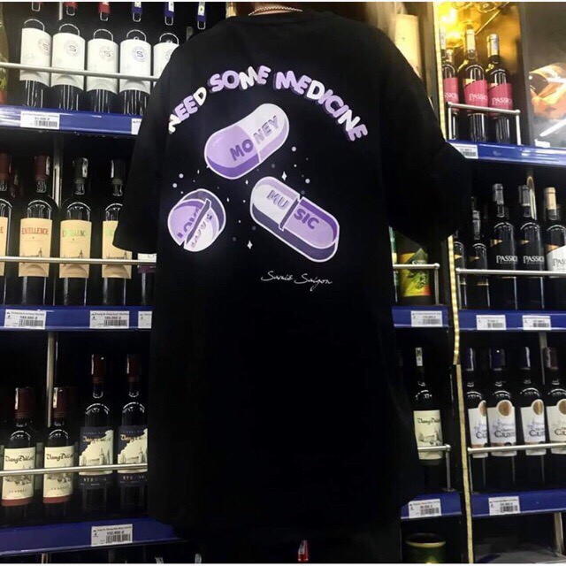 Sale Hot! Áo thun nam nữ form rộng tay lỡ ( 40-70kg) Medicine cực đẹp, áo phông dáng rộng siêu hot hit giá rẻ | BigBuy360 - bigbuy360.vn