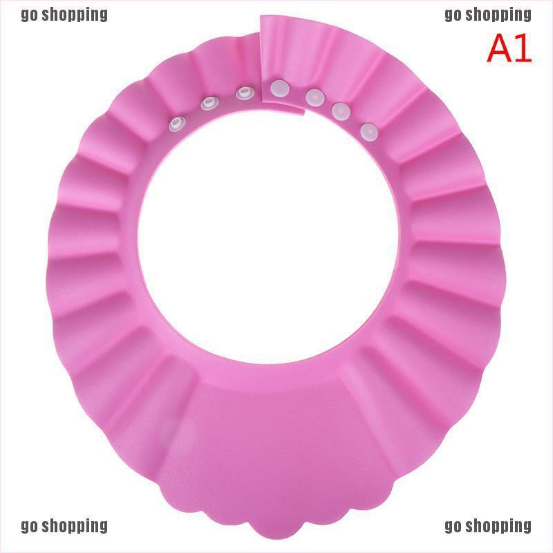 {go shopping}1Pc Adjustable Baby Kids Shampoo Bathing Shower Visor Cap Hat for Baby Care