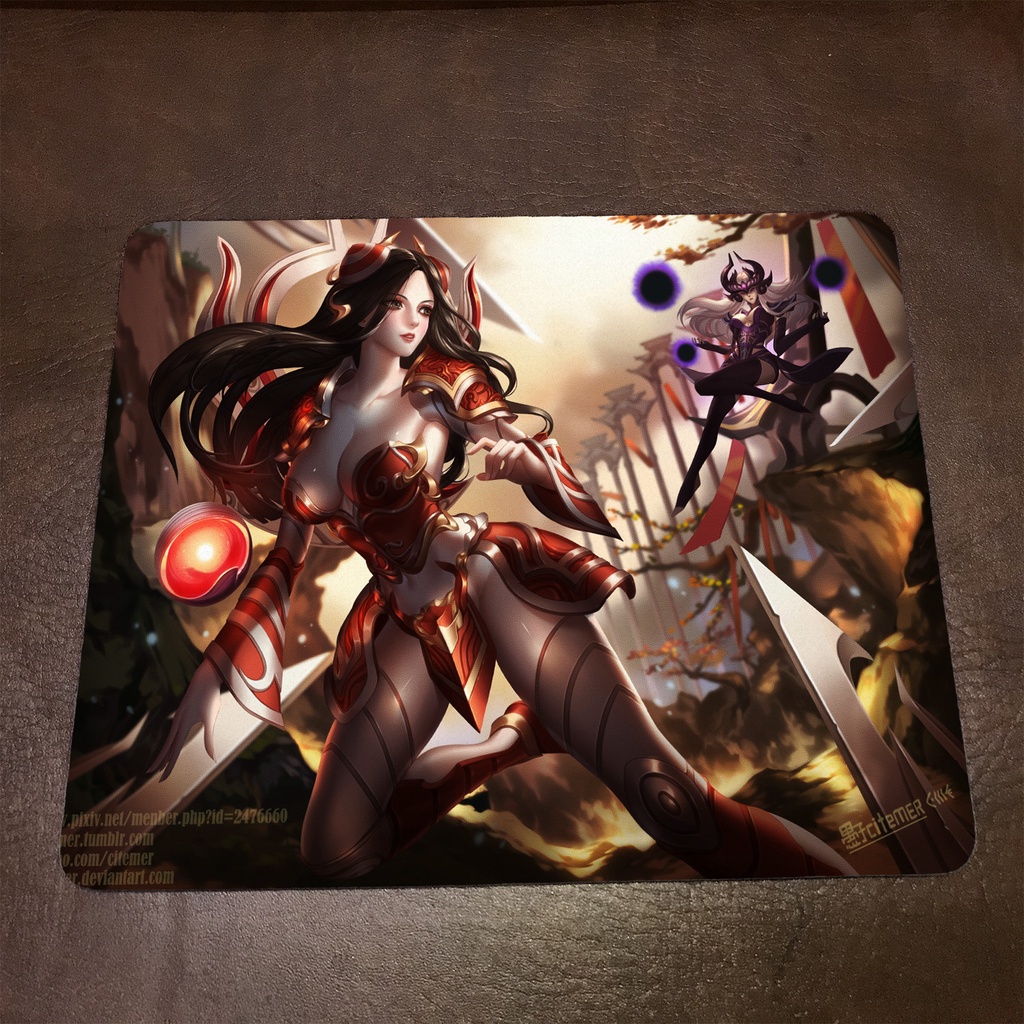 Lót chuột máy tính League of Legends LRELIA - Mẫu 2 Mousepad cao su êm ái, nhận in theo yêu cầu