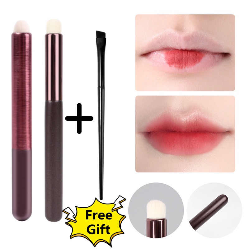 1 Cọ Trang Điểm Môi Đầu Tròn Lông Nylon Mềm Đa Chức Năng Không Nhòe / Cọ Trang Điểm Che Khuyết Điểm (Gửi Miễn Phí Cọ)