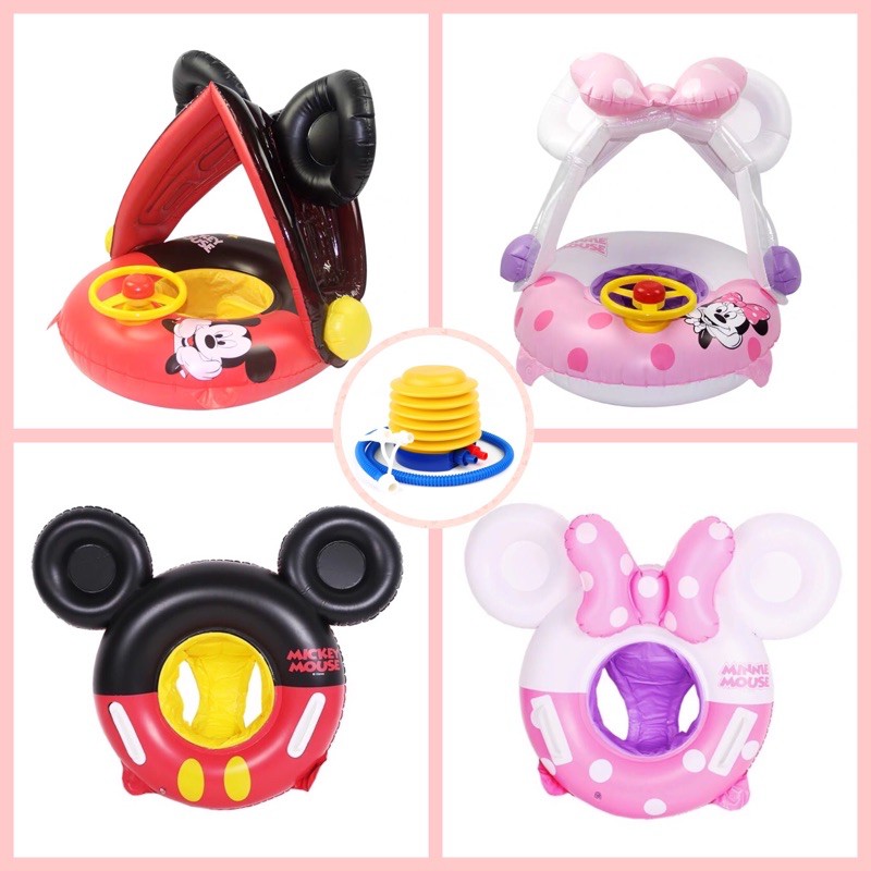 Phao Bơi Micky Cho Bé 0-4 Tuổi Kèm Bơm