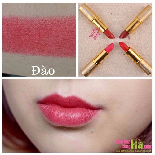 Son dưỡng màu Đỏ Đào - LÀM ĐẸP CÙNG HÀ