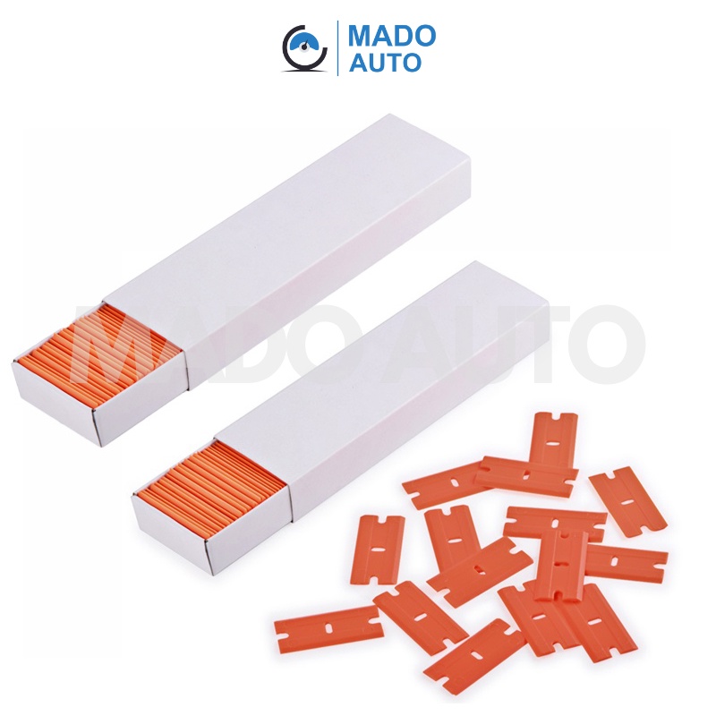 Lưỡi nhựa dao cạo keo phim cách nhiệt cũ, cạo decal cho xe ô tô  - Plastic Razor Blades