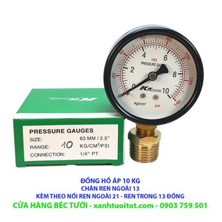 ĐỒNG HỒ ĐO ÁP LỰC NƯỚC LOẠI 10 KG  - CM2
