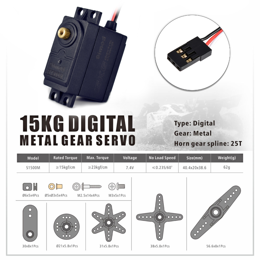 Động Cơ Servo Kỹ Thuật Số 9g / 17g / 15kg 9imod S0009M / S0017M / S1500M