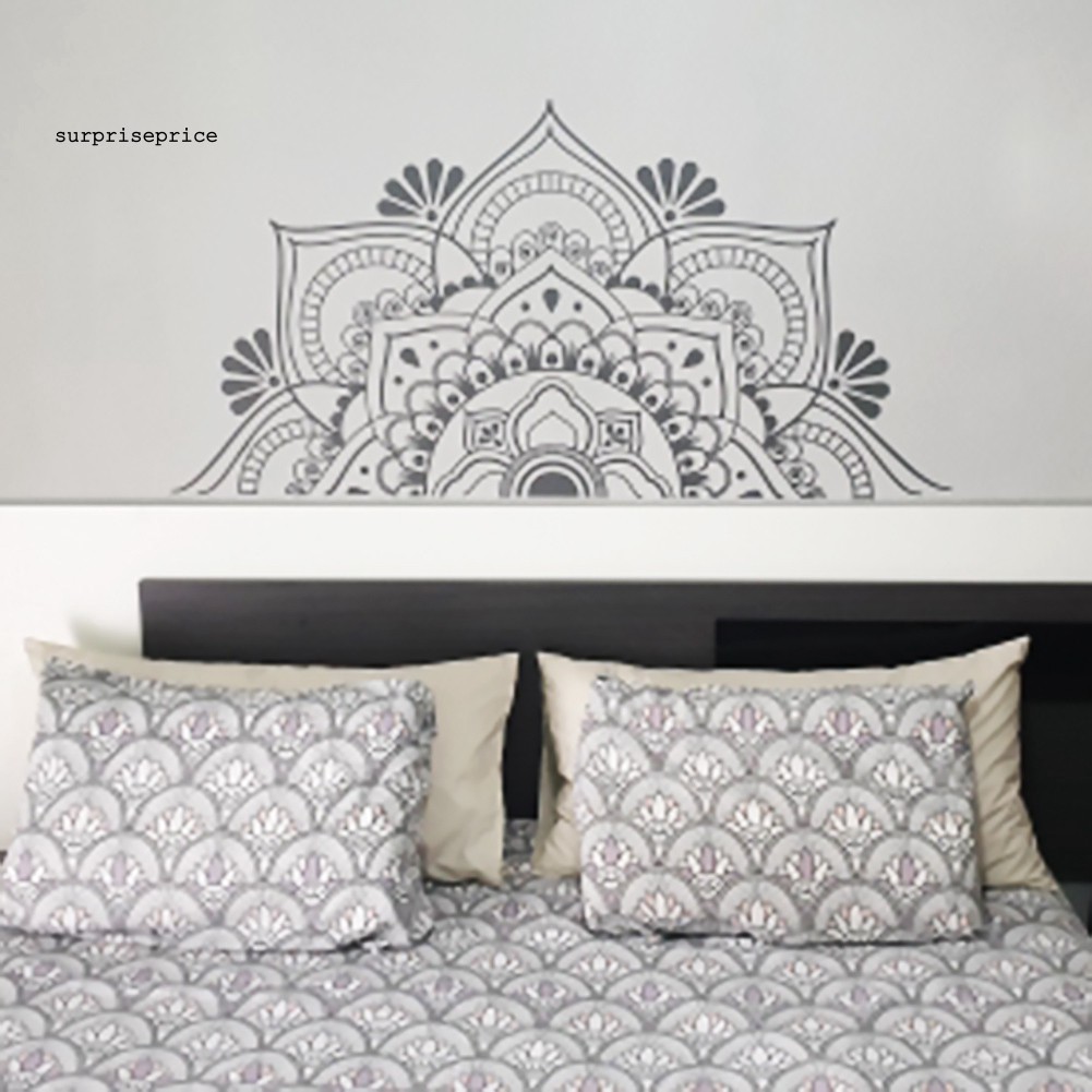 Miếng dán decal trang trí tường họa tiết hoa một nửa