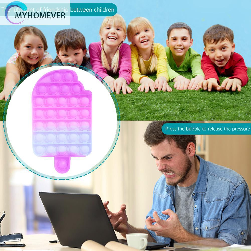 Pop It Fidget Đồ chơi Color Changing Popsicle Push Bubble Sensory Đồ chơi Fidget Stress Relieve Đồ chơis