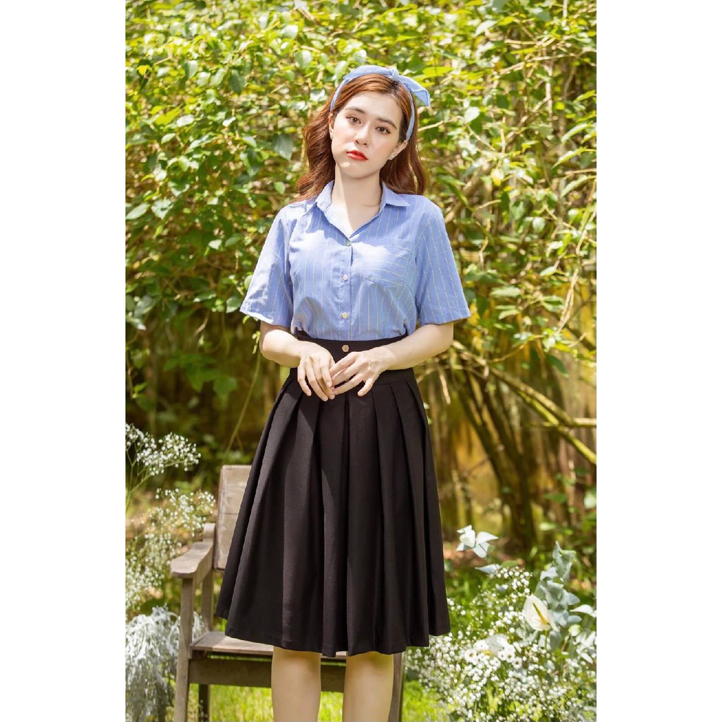 MINX - Váy Midi Pleated