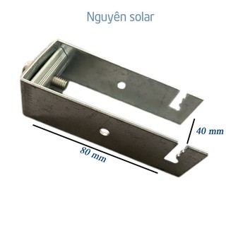 [MẪU CẢI TIẾN 2021] Pat U40X80 Kẹp Dưới Tấm Pin Năng Lượng Mặt Trời_ KT 40x80MM_ Solar Panel_Thép Mạ Kẽm_Cùm U_Kín Nước