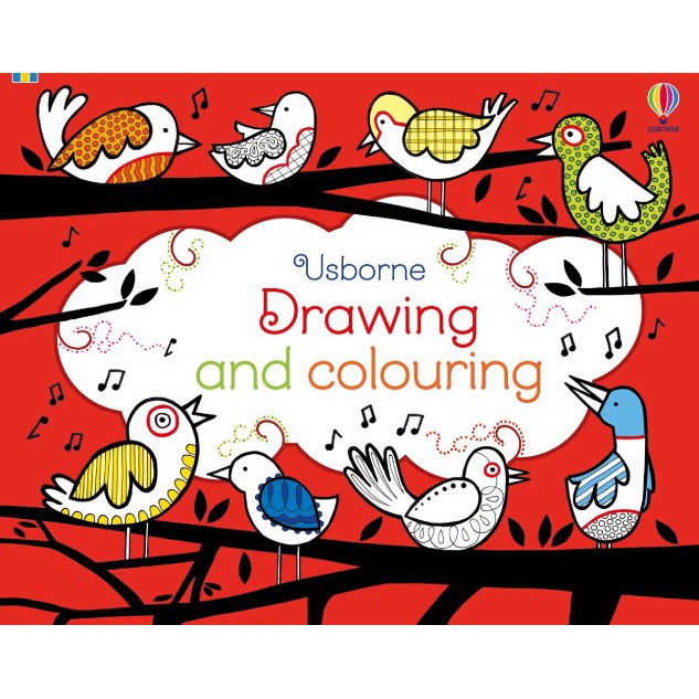 Sách Usborne học vẽ và tô màu dành cho thiếu nhi bằng tiếng Anh: Drawing and Colouring Pad