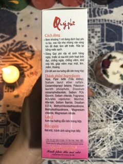 Dung Dịch Vệ Sinh Phụ Nữ Quý Phi