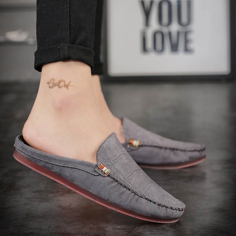 Elegant fashion open-heeled loafers for men