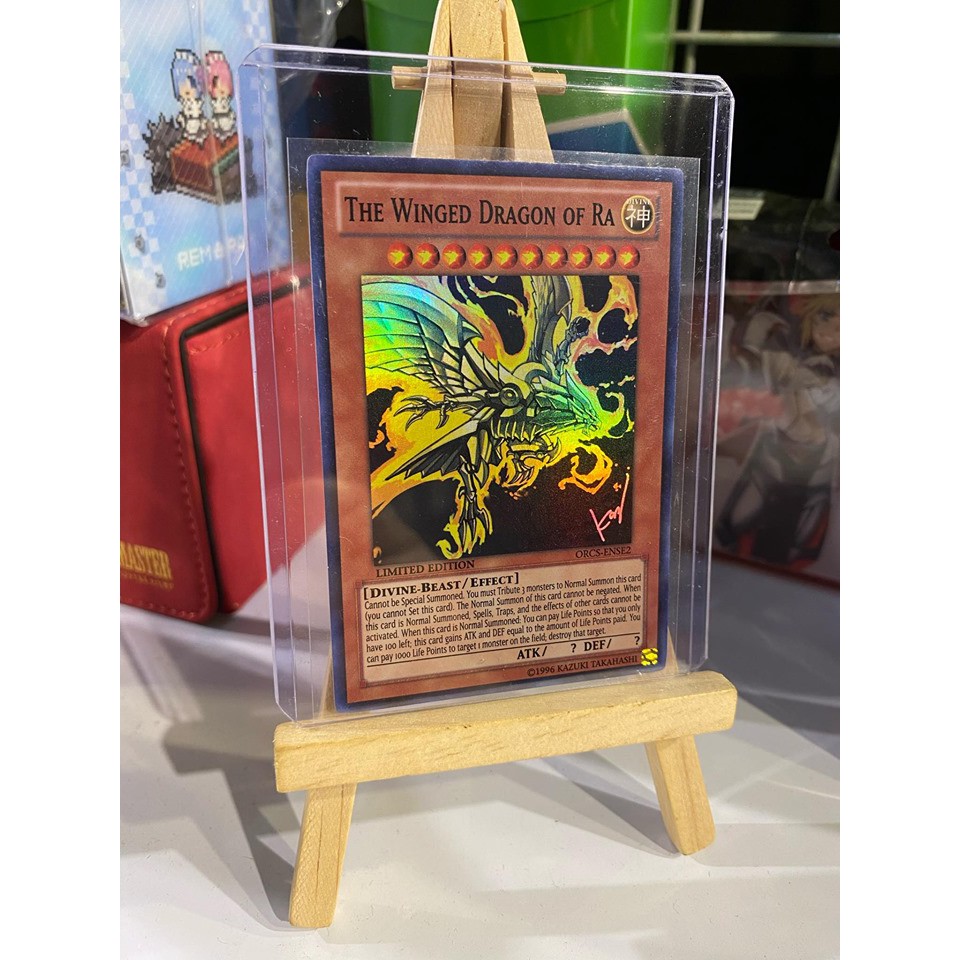 Lá bài thẻ bài Yugioh Thần Ra The Winged Dragon of Ra - Super Rare -  Tặng bọc bài nhựa bảo quản