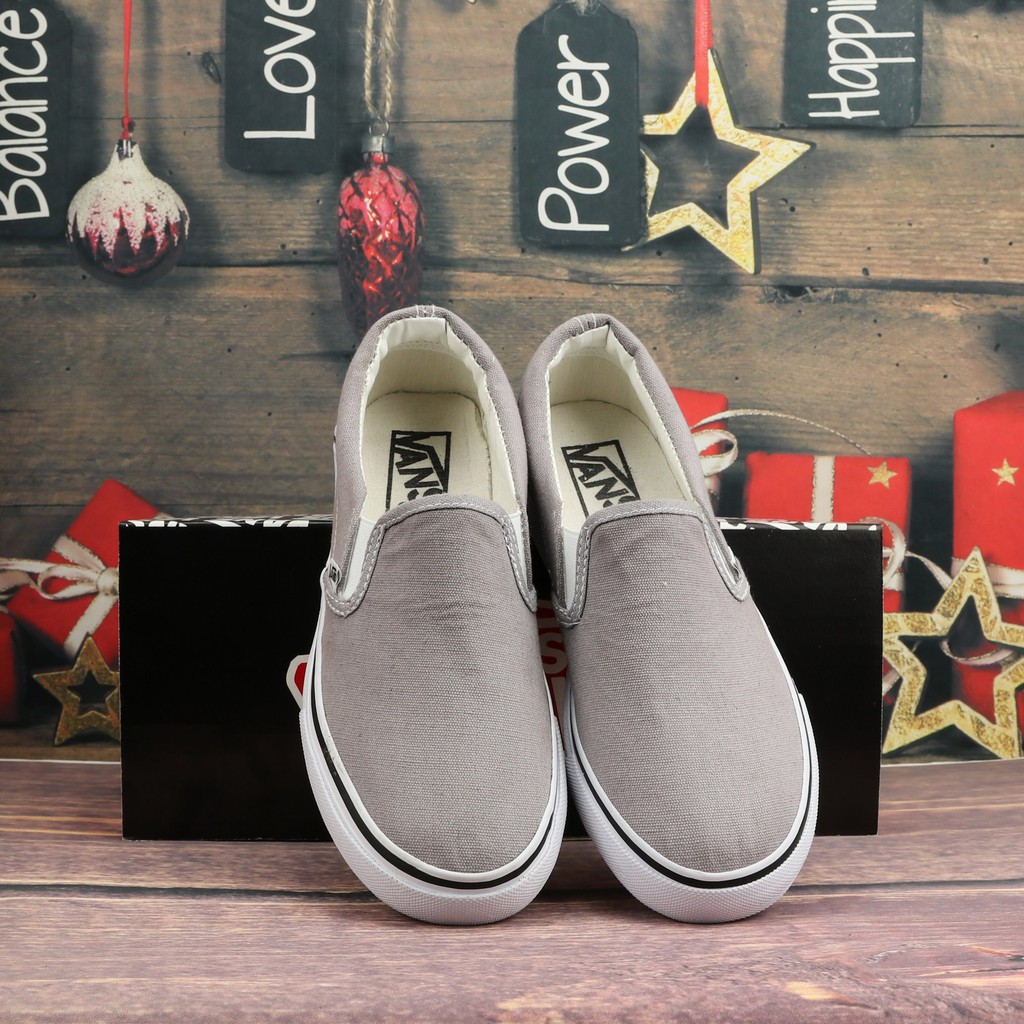 Giày Vns Lười Nam Xám Nhạt | BigBuy360 - bigbuy360.vn