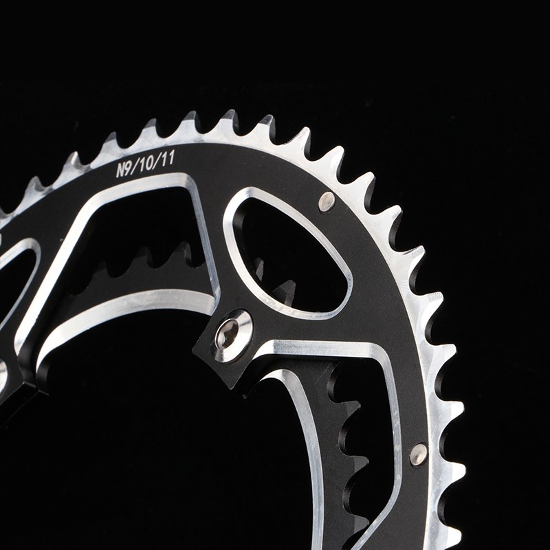 Đĩa Xích Đôi 53-39T CNC 9/10/11 Cho Xe Đạp Gấp Đôi