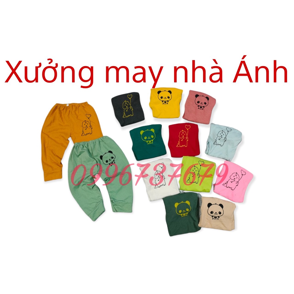 Set 10 quần dài màu in hình dễ thương cho bé trai, bé gái