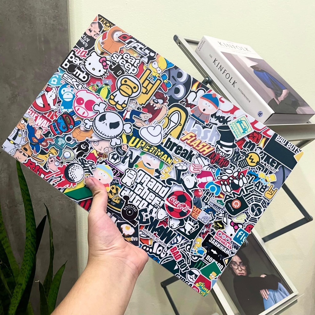 Miếng Dán Skin Laptop _ Mẫu Boom _ Skin Dán Laptop Cắt Sẵn Theo Từng Model Máy