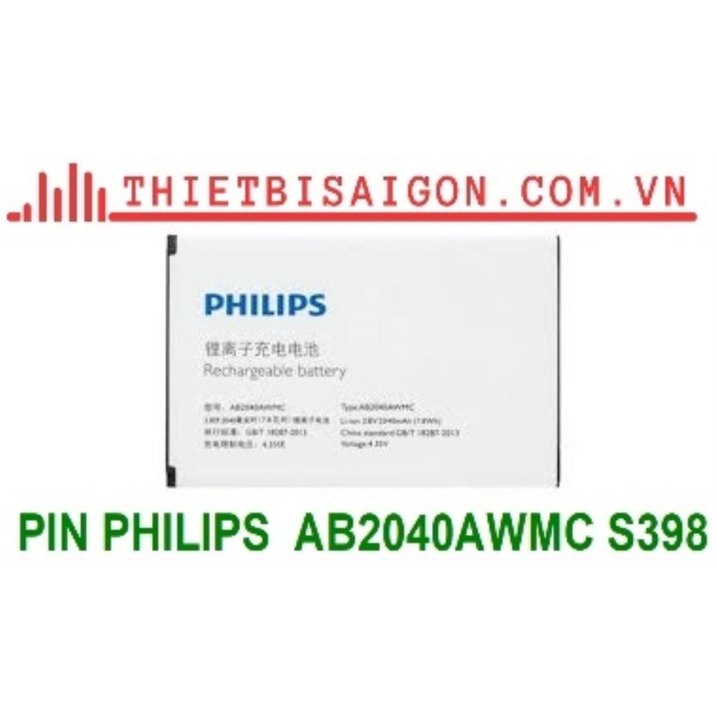 PIN PHILIPS S398 AB2040AWMC [ PIN XỊN ]