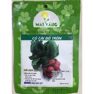 Hạt giống Củ cải đỏ tròn 5g