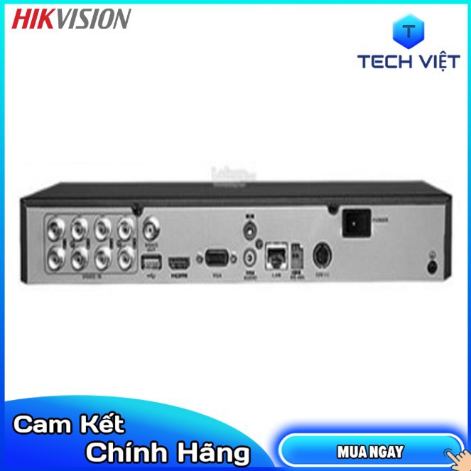 [HÀNG CHÍNH HÃNG] Đầu ghi 8 kênh Hikvision DS - 7208HQHI-K1 HDTVI H.265+
