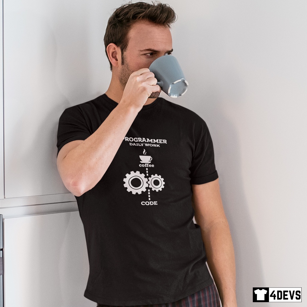 Áo thun nam Lập trình viên - Programmer's Daily Work