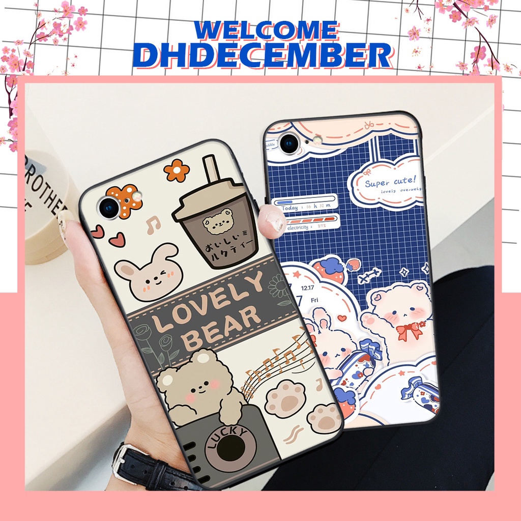 Ốp lưng iphone 7 / 8 / SE 2020 in hình nice ,good luck happy ốp xinh viền dẻo đẹp chất