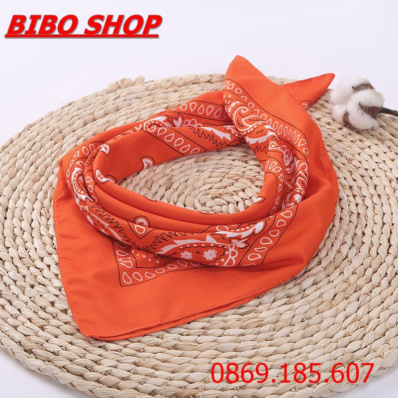 Khăn Turban Bandana Họa Tiết Cổ Điển, Khăn Turban Choàng Cổ, Đeo Tay, Đeo Túi Xách, Thắt Lưng, Búi Tóc, Đội Đầu