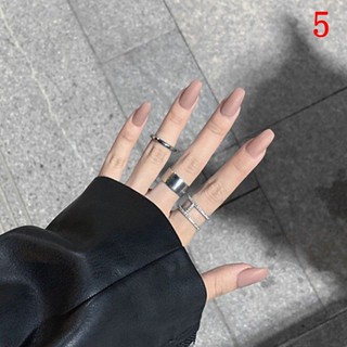 Set 24 Móng Tay Giả Nhám Hình Thang