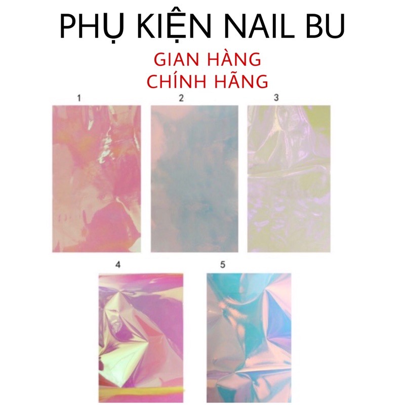 Phoi dán thuỷ tinh trang trí móng cực nhiều kiểu đẹp lạ độc đáo