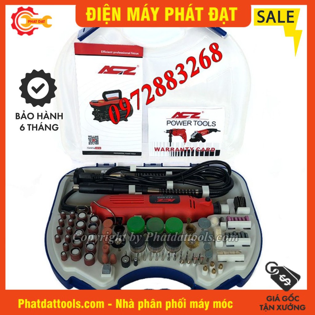 Bộ máy mài khắc mini ACZ6058 100 chi tiết