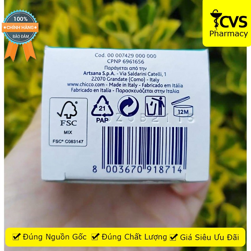 Kem đánh răng hương Chuối – Táo Chicco 6M+ cvspharmacy