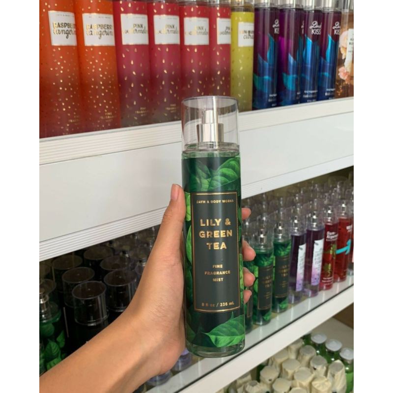 ❤️ [ Bill Mỹ] Xịt Thơm Lily &amp; Green Tea Bath And Body Works Body Mist - 236ml