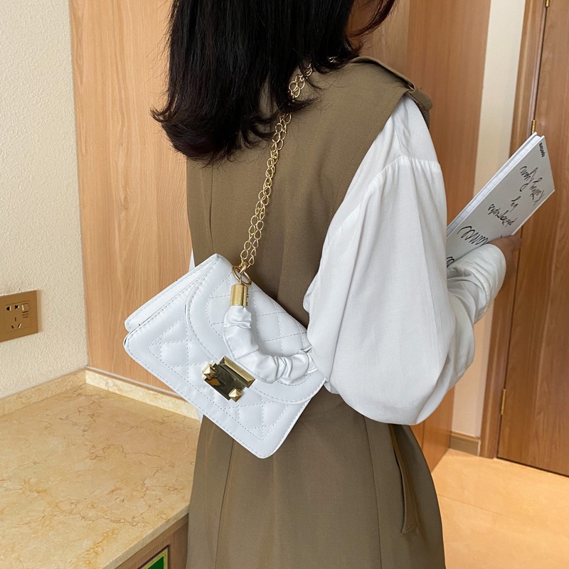 Túi Xách Đeo Chéo Dây Kim Loại Thời Trang Cho Nữ